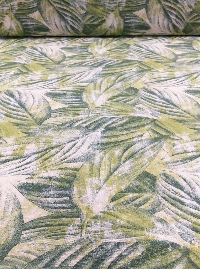 zöld banánleveles loneta vászon