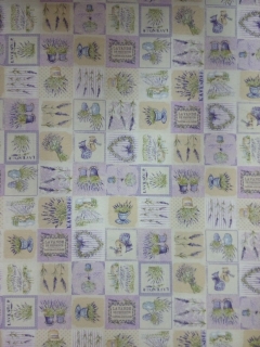 levendula patchwork loneta vászon